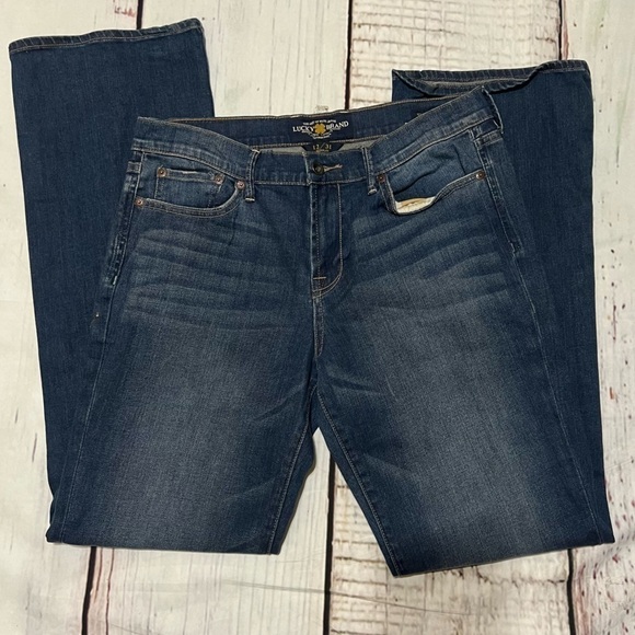 LUCKY BRAND JEANS “Sweet n Low” bootcut denim pants Vintage Y2K size 12 31 EUC - Picture 9 of 16